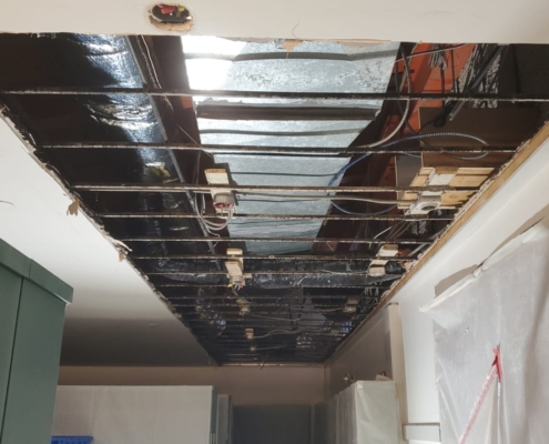 ceiling water damage repair